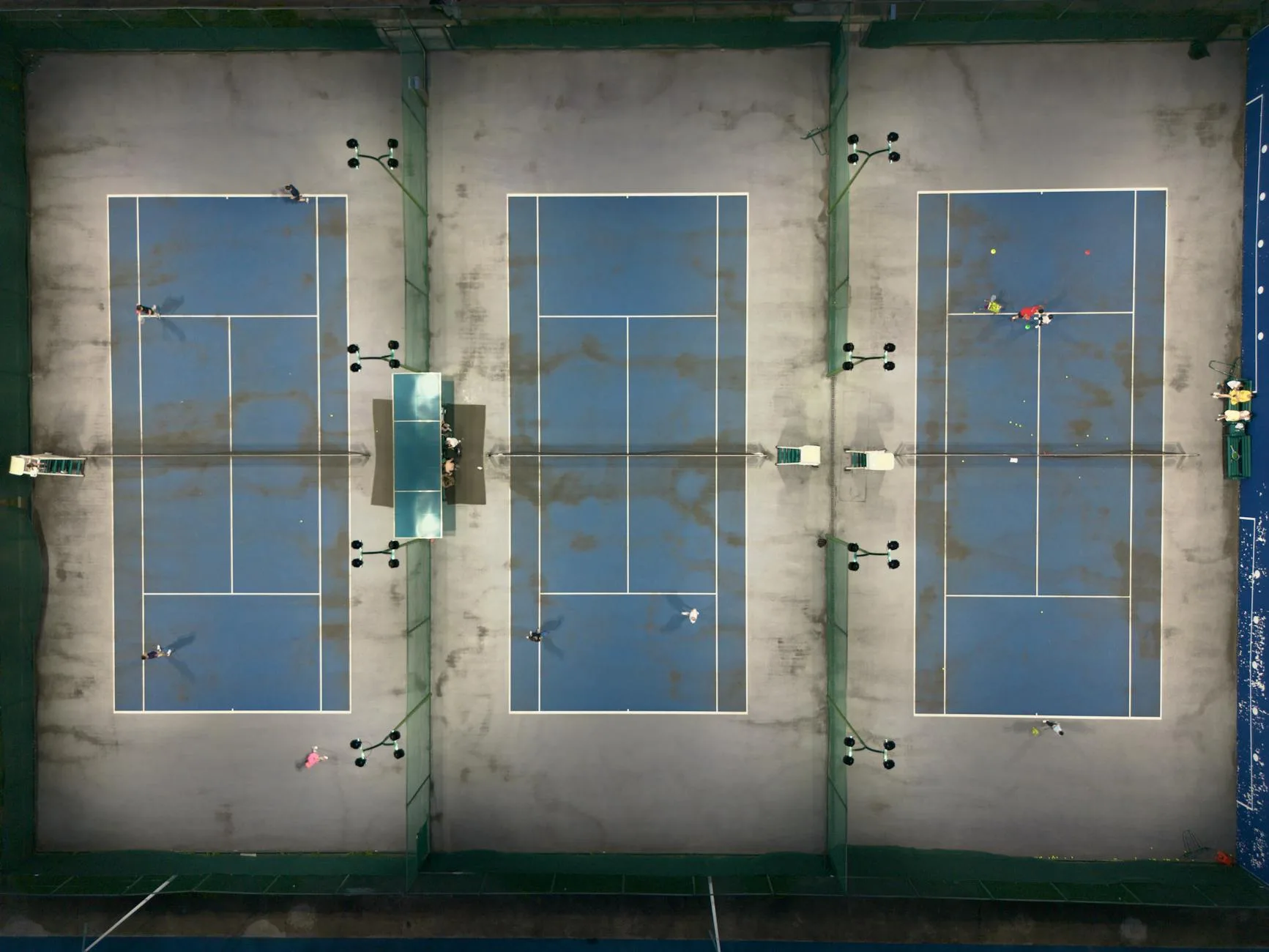 Modern padel courts at a sports club